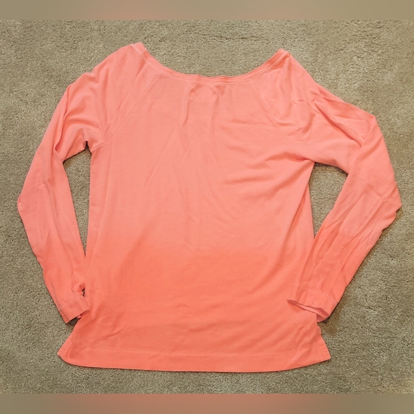 Hollister Ombre Peach Long Sleeve Shirt size medium - Picture 2 of 6